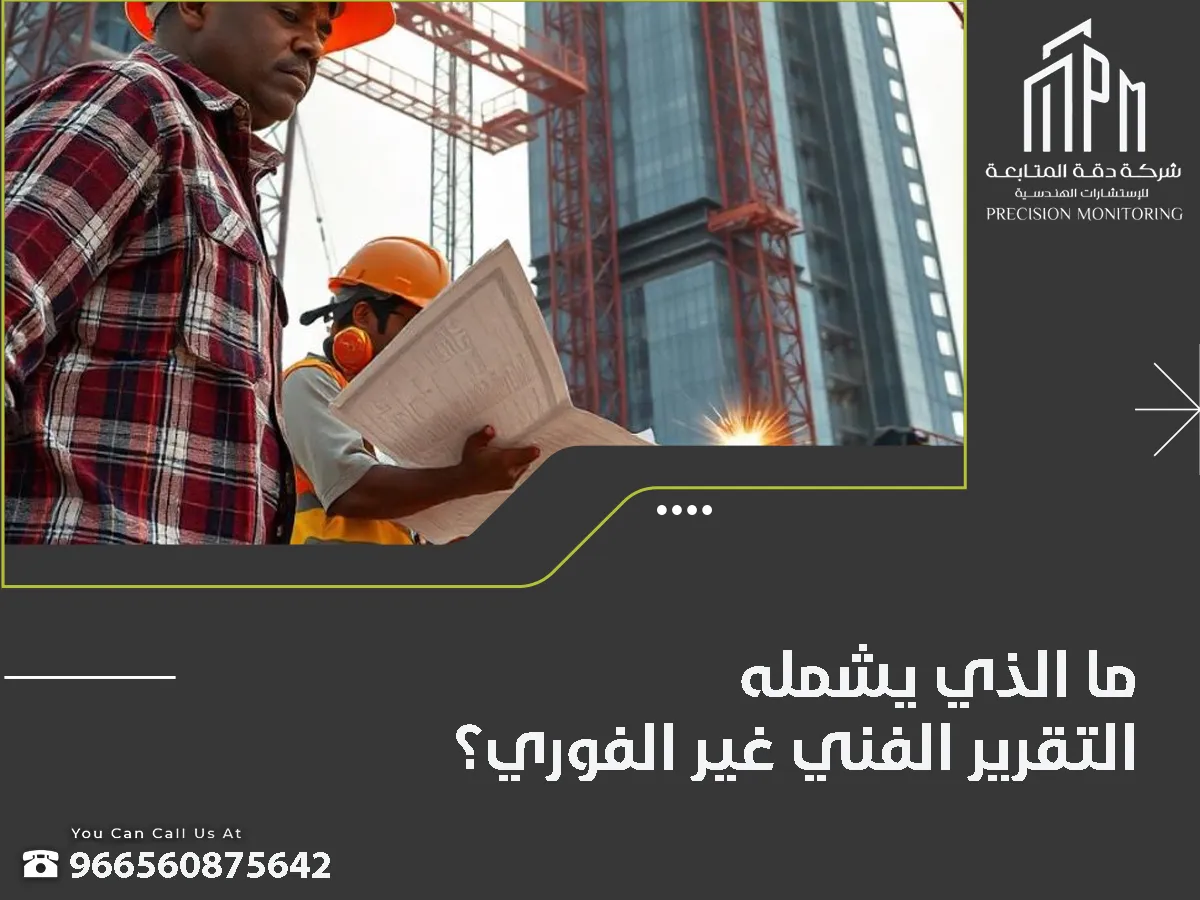 التقرير الفني غير الفوري